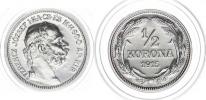 1/2 Koruna 1915 KB - BP         "Novoražba 2023"      Ag 999  2