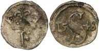 Haléř 1548 Vratislav - Westermaier. MKČ-163. n. vada mat.