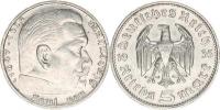 5 RM 1935 J - Hindenburg bez svastiky