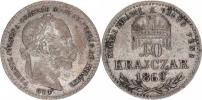 10 kr. 1869 GYF           "R"