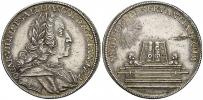 Střední žeton k volbě na římského císaře 24.1.1742 ve Frankfurtu n. M. Portrét