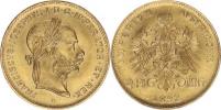 4 Florin = 10 Franken 1892 b.zn.    "Novoražba"     3
