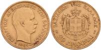 20 Drachma 1884 A