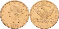 10 Dolar 1894 - hlava Liberty