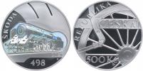 500 Kč 2021 - Parní lokomotiva Škoda 498