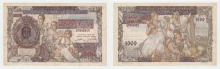 1000 Dinárů 1941 - přetisk na 500 D.