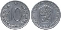 10 Haléř 1963 - s tečkami po stranách letopočtu_R!