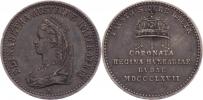 Korunovačný žetón 1867 Budín