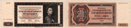 500 Koruna 1942 - 2.vyd.- sér. Fa
