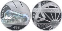 500 Kč 2021 - Parní lokomotiva Škoda 498