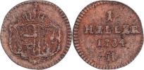 Cu Haléř 1784 H