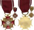 Záslužný civilní kříž "P R L"  I. stupeň    zlatý  +miniatura