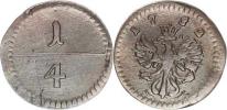 1/4 kr. 1752 b.zn.