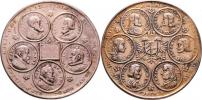 Medaile na 11 císařů Habsburského rodu 1613 - pět