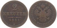 2 Krejcar 1851 G