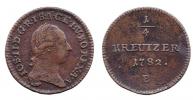 1/4 krejcar 1782 B