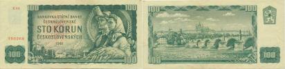 100 Kčs 1961 sér. X 63          Baj. 98d