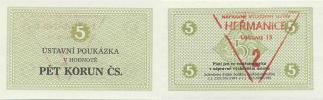 5 Korun 1981 - ústavní poukázka