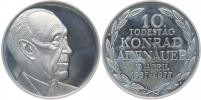 K.Adenauer - medaile k 10.výročí úmrtí 1967 - 1977
