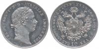 10 Krejcar 1855 A_jeden z prvních odražků (Erstabschlag)