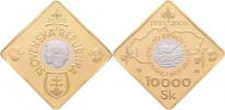 10.000 Koruna 2003 - 10 let SR - bimetal Au900/Pd999