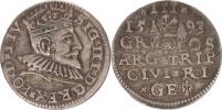 III groš 1593 Riga
