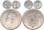 100 Pesetas 1975; +1 Peseta 1997(2x) 3 ks