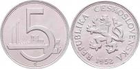 5 Koruna 1952 (Al) - nevydaná - pův.ražba