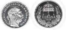 1 Koruna 1906 KB - BP        "Novoražba 2023"     Ag 999  5