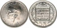 5 Kronor 1966 U - 100. výročí konstituce       KM 839     Ag 400