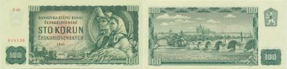 100 Kčs 1961 sér. X 68          Baj. 98d
