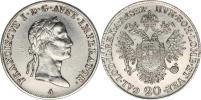 20 kr. 1832 A - var.: tečka mezi A a datací u horní nožičky čísl.