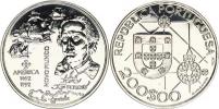 200 Escudos 1992 - Kolumbus a plachetnice      KM 660a    Ag 925