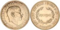 2 Kroner b.l.. (1945) N S - 75.výročí narození krále KM 836 Ag 800 15
