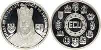 1 Ecu b.l. (1993) - Karel IV.         Ag 999  20 g       KM X40