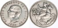 20 Drachmai 1960             KM 85      Ag 835  7