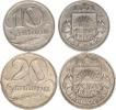 10 Santimi 1922; +20 Santimu 1922            2 ks
