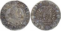 3 krejcar 1637 Praha - Wolker. MKČ-763. patina