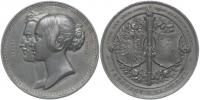 Victoria a Albert - svatební medaile X. February 1840