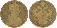 4 Dukát 1880 b.zn._dvě dírky po korunce