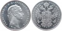 1/2 Tolar 1853 B - oficiální novoražba Ag 900/1000