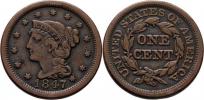 Cent 1847 - Braided Hair