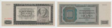 1000 Koruna 1942 - 3.vyd.- sér.Hc