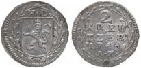 2 Krejcar 1744 AK