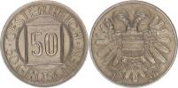 50 Groschen 1934 - "Nachtschilling"         KM 2850     "R"