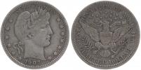 1/4 Dolar 1907 - Barber