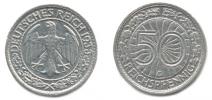 50 Rpf. 1933 G          "RR"          KM 49