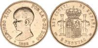 5 Pesetas 1888 (88) MP-M Y. 82