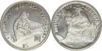 5 Dollars 1997 - Čínský kalendář - opice / socha Svobody     KM 3