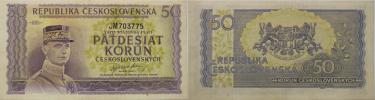 50 Korun bez let. (1945)